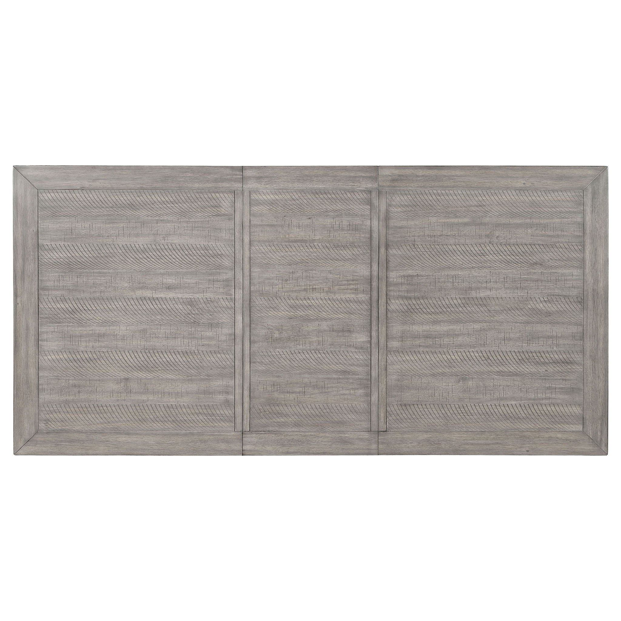 Centera - Rectangular Dining Table With Extension Leaf - Gray