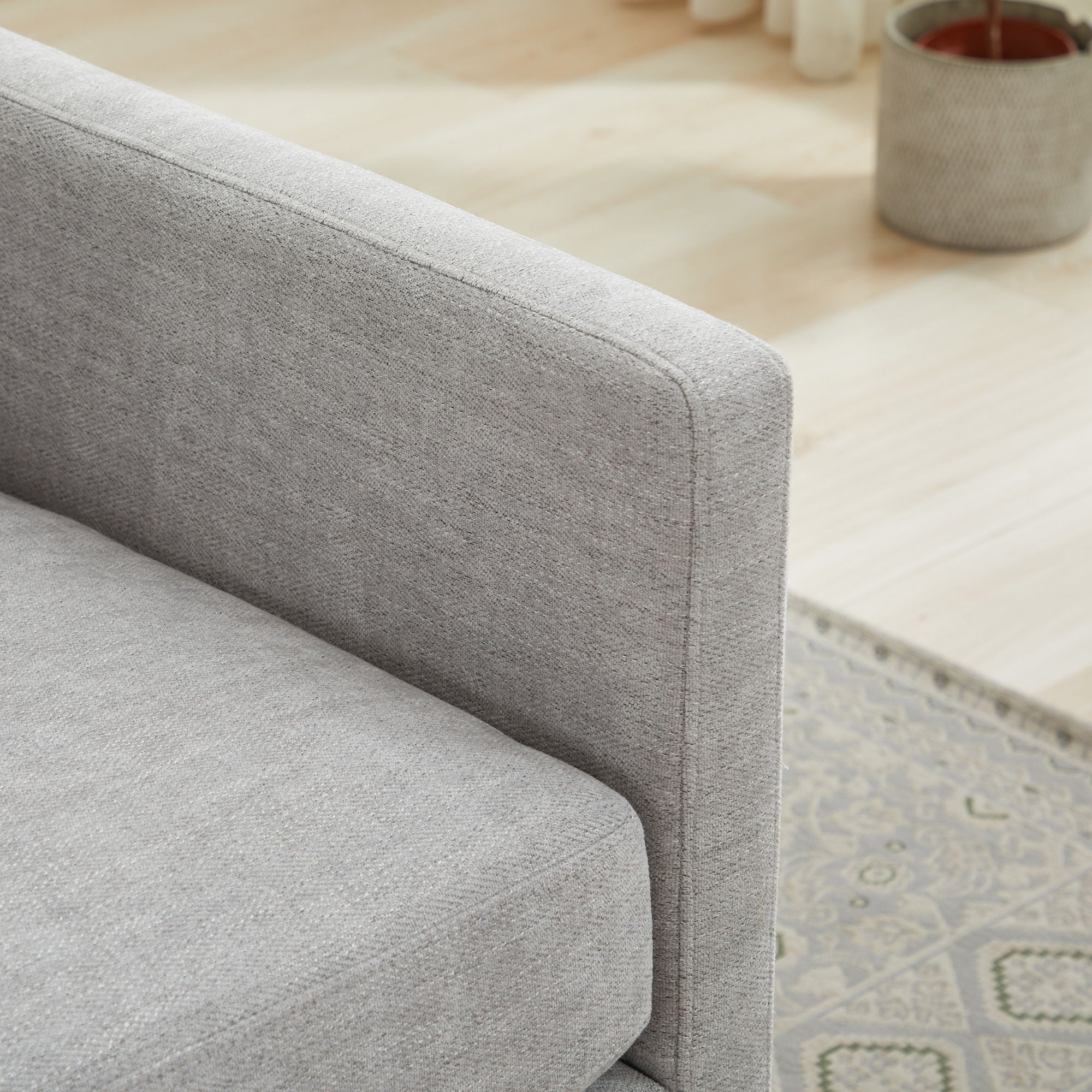 Square Upholstered Swivel Accent Chair