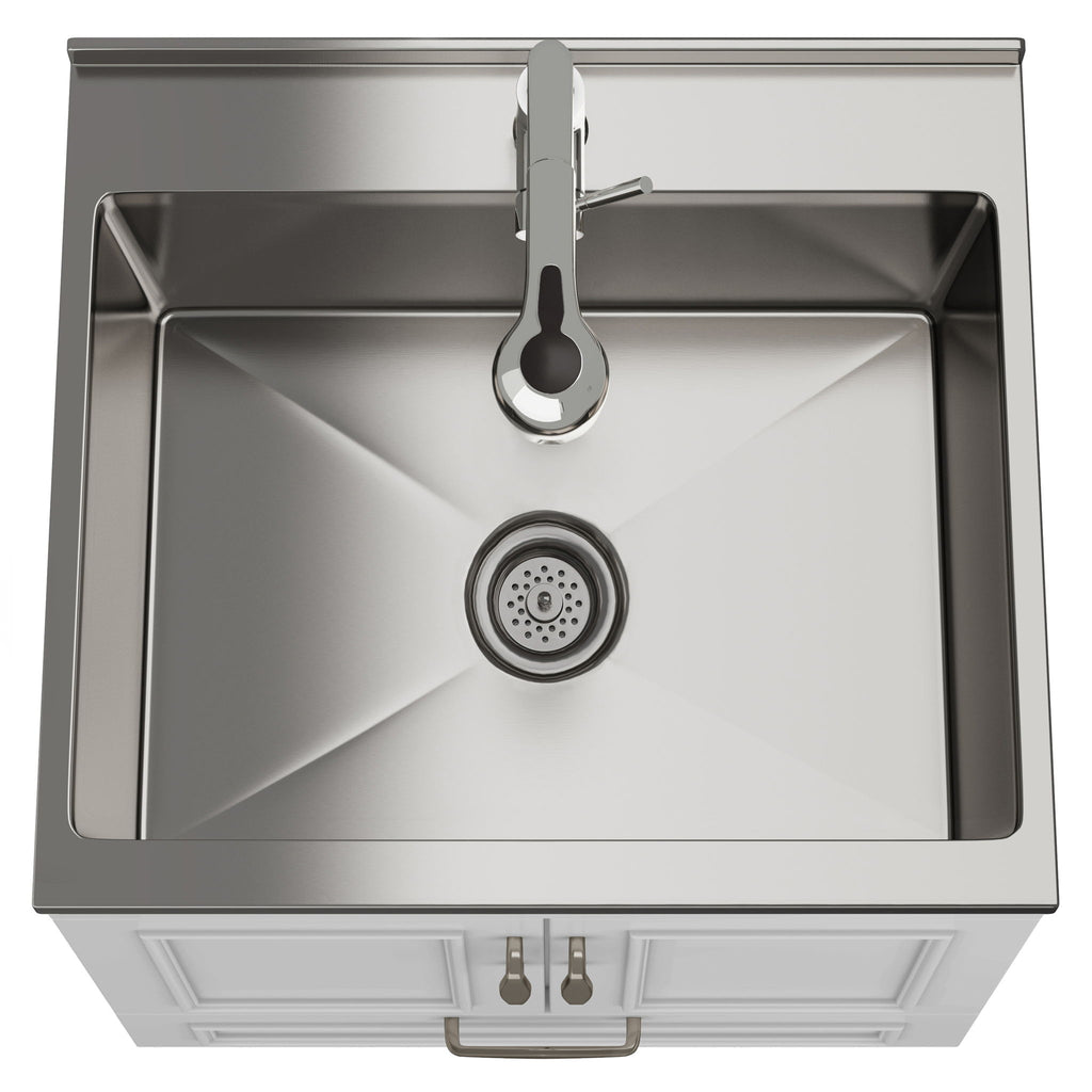 Cardinal - Laundry Cabinet With Faucet And Sink - White - Wood