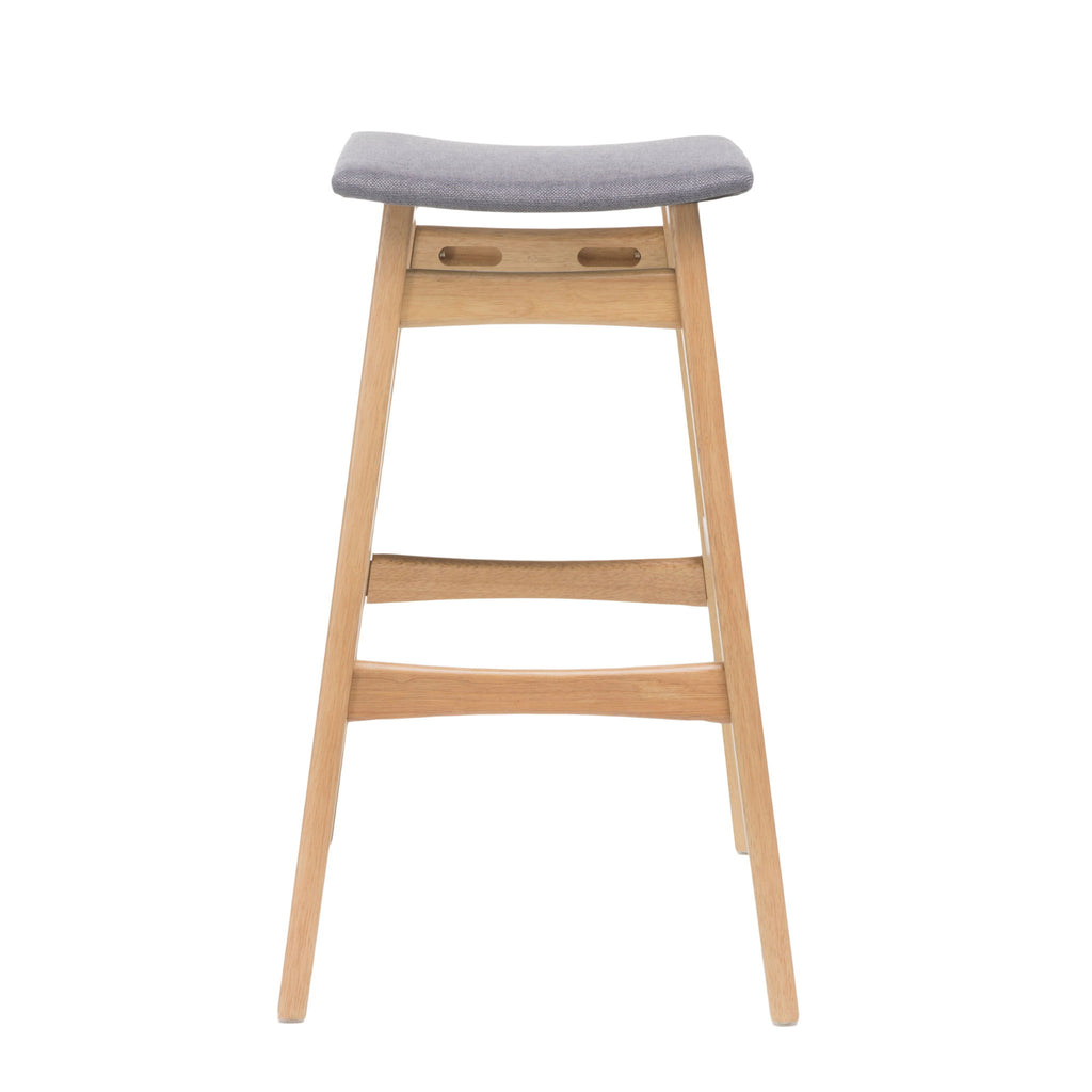 Modern Bar Stool Set With Upholstered Seating