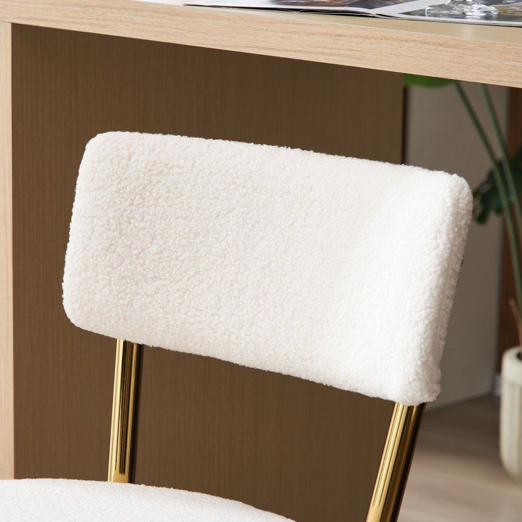 Modern Teddy Fabric Upholstered Bar Stools