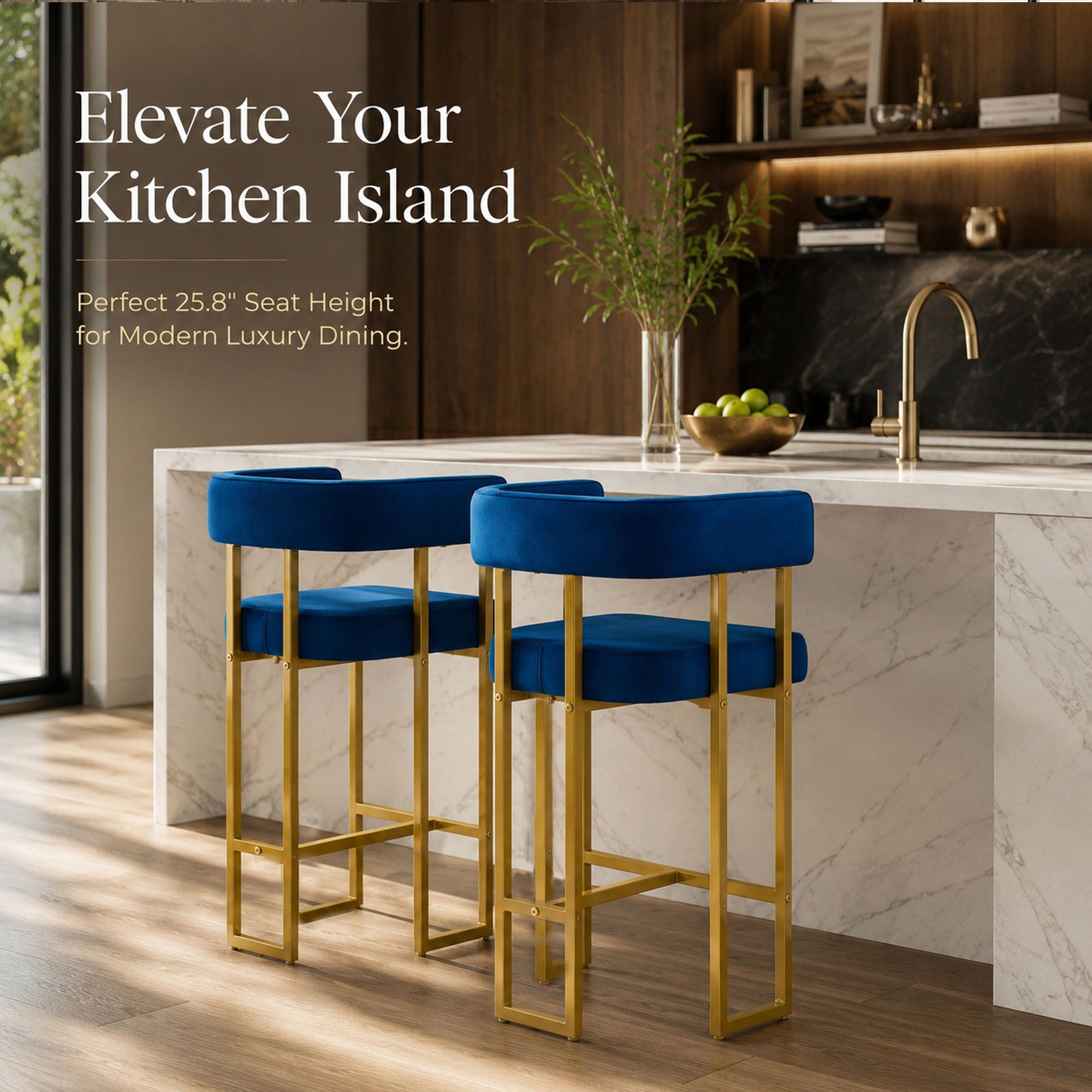 Modern Counter Height Bar Stools With U - Shaped