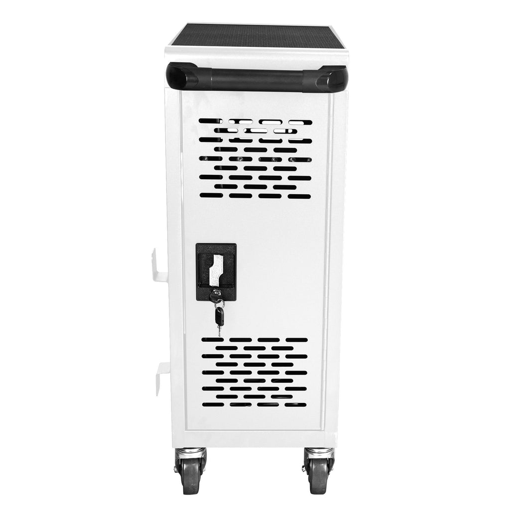 16 Bay Mobile School Charging Cart Station For book, Tablet And Laptop Computer With Power Strip Included
