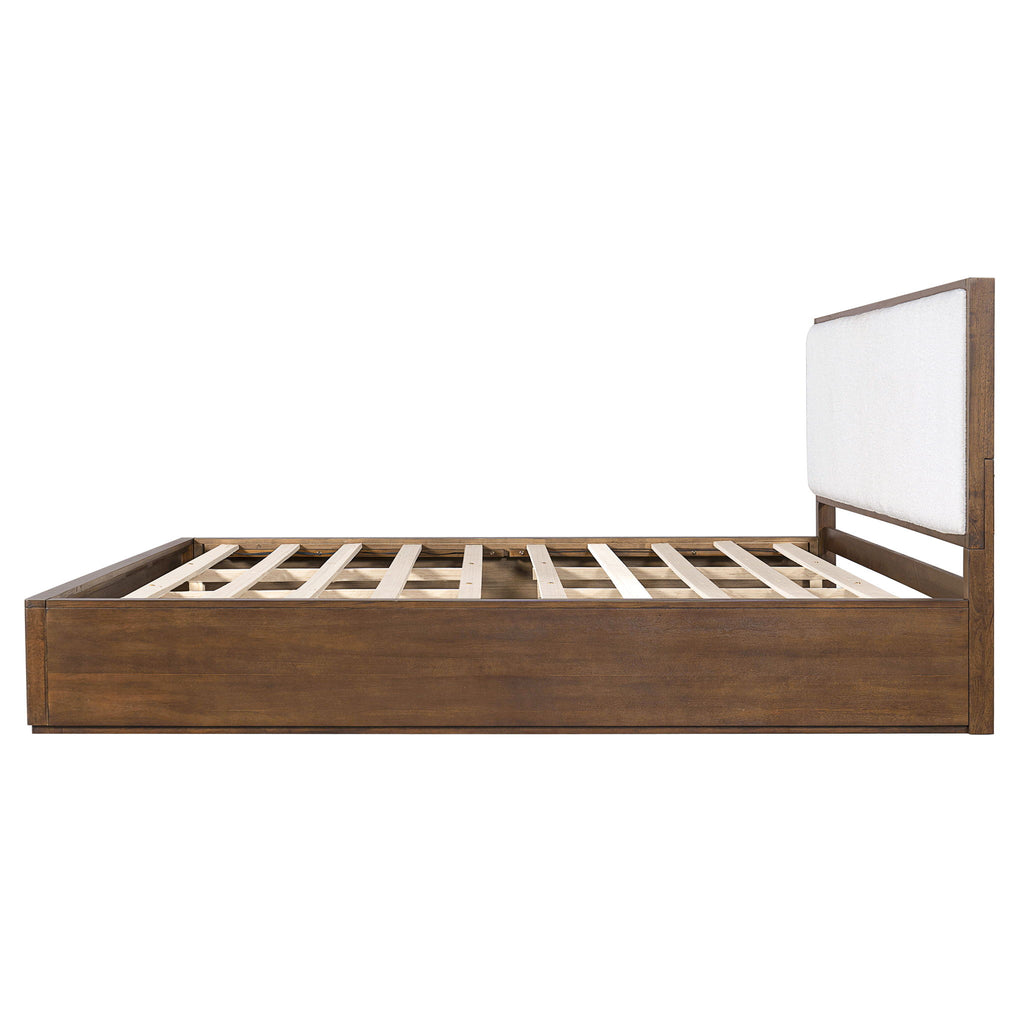 Bed With Upholstered Headboard
