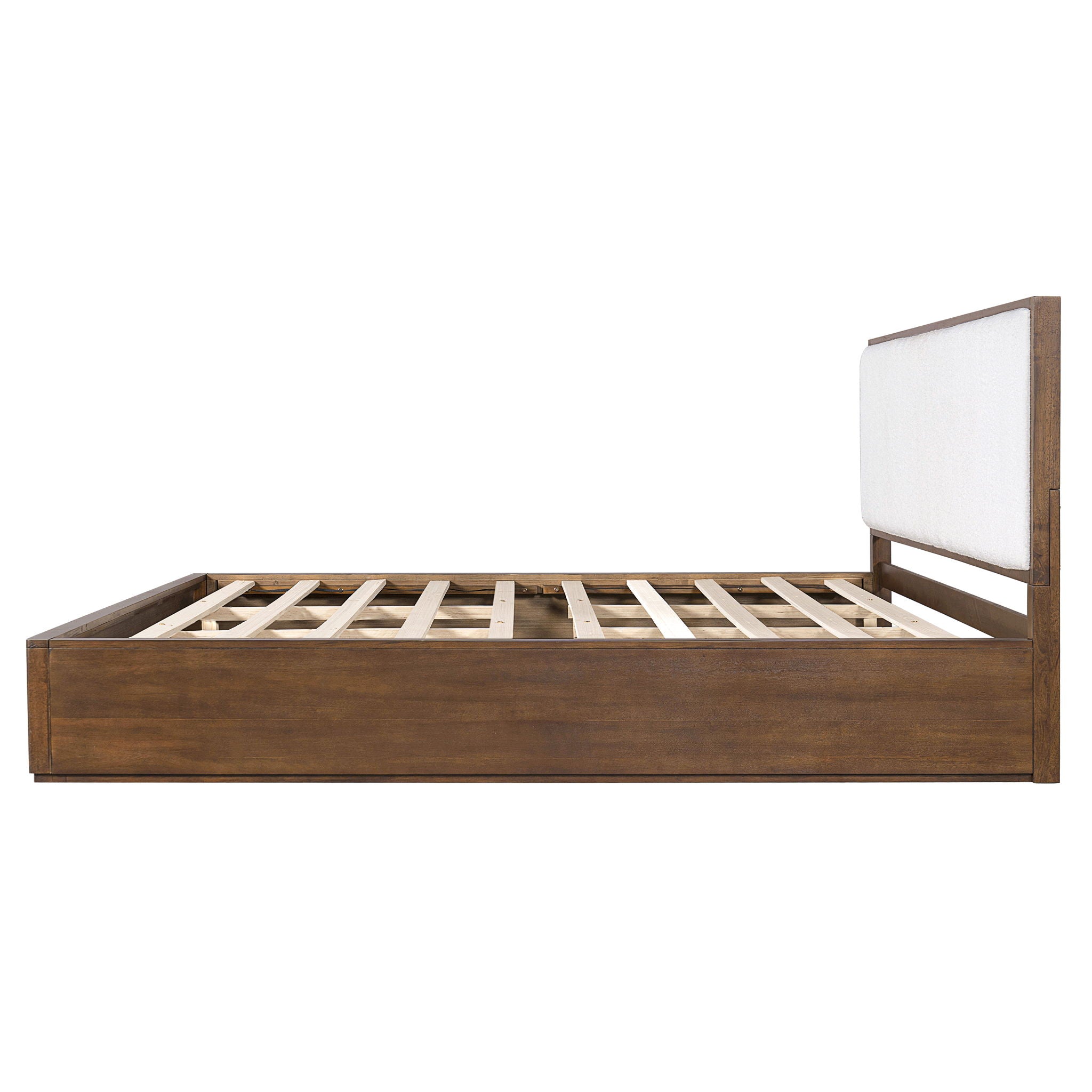 Bed With Upholstered Headboard