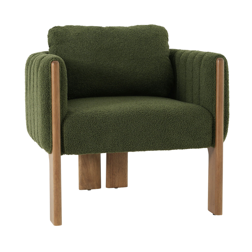 Upholstered Dining Chair With Vertical Channel Tufting