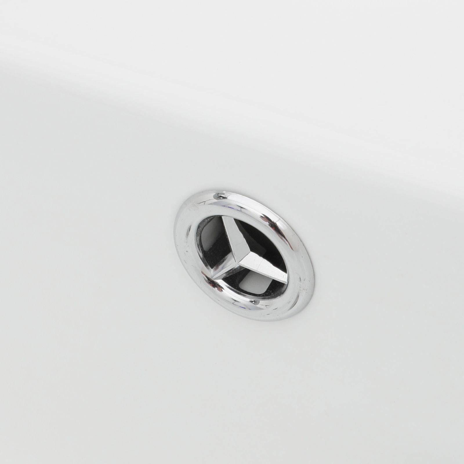 Wall Mounted Rectangular Bathroom Sink With 304 Stainless Steel Towel Bar & Overflow - White
