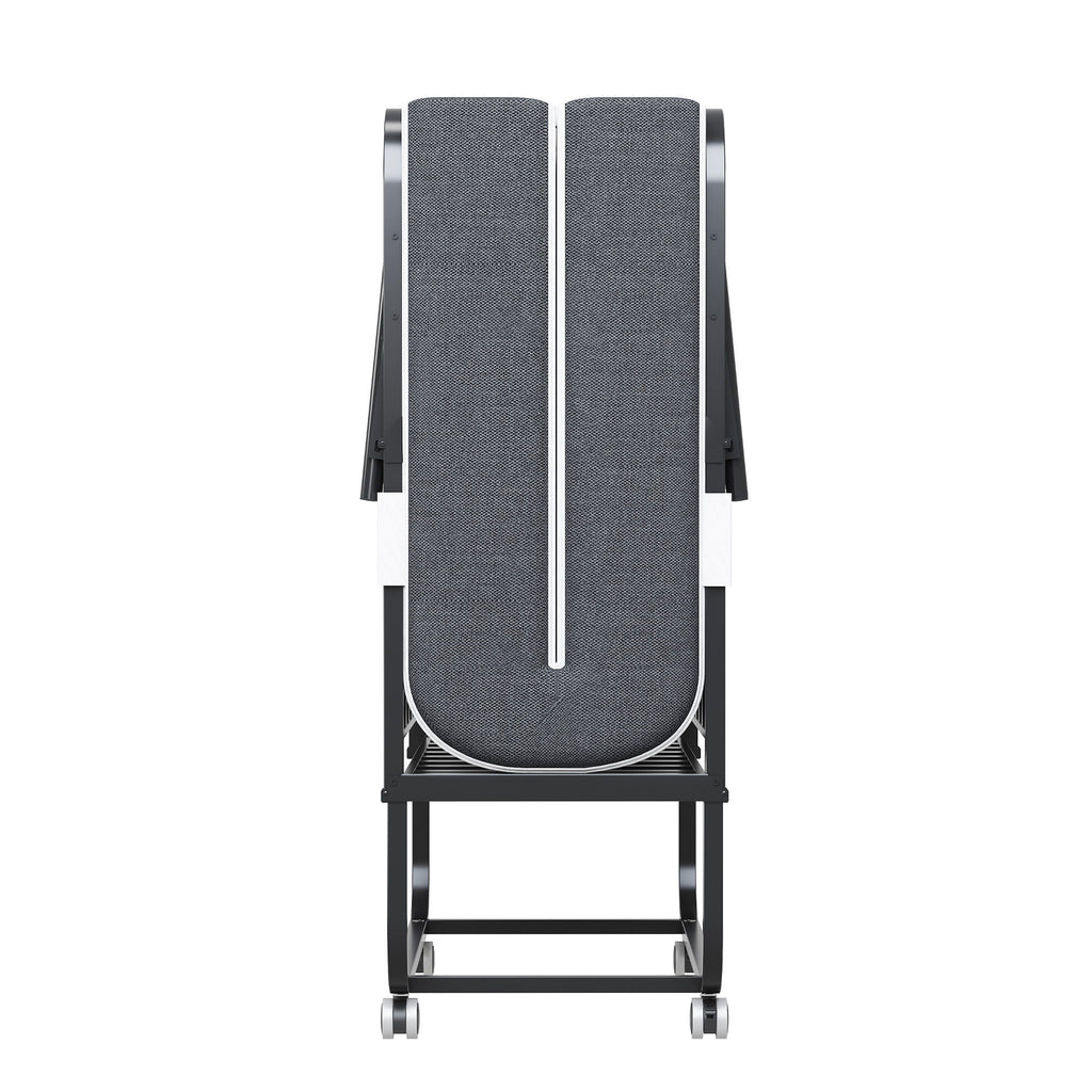 Twin Extra Long Folding Bed For Tall People, Heavy-Duty Rollaway Guest With Memory Foam Mattress - Black