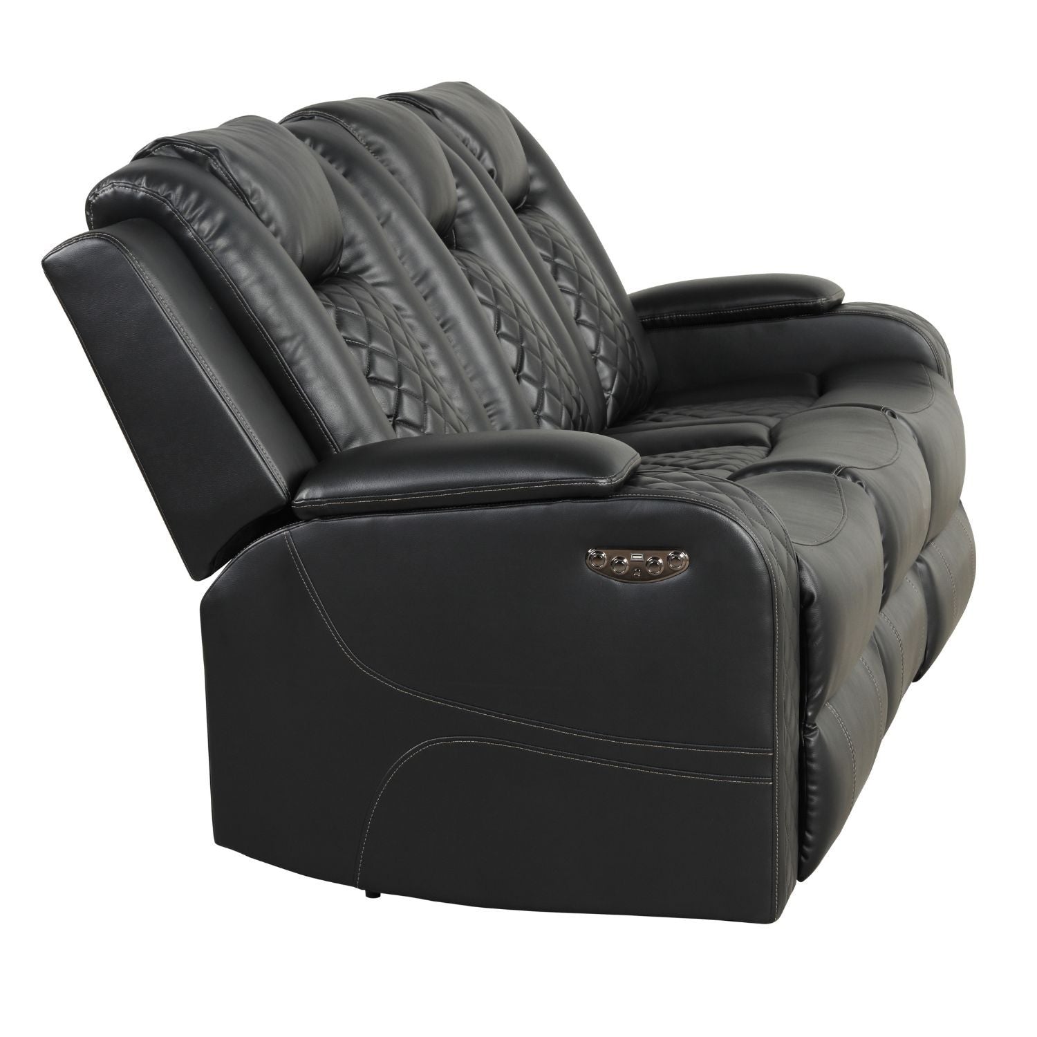 Benz - LED & Power Recliner With Adjustable Headrests And Ambient LED Lighting
