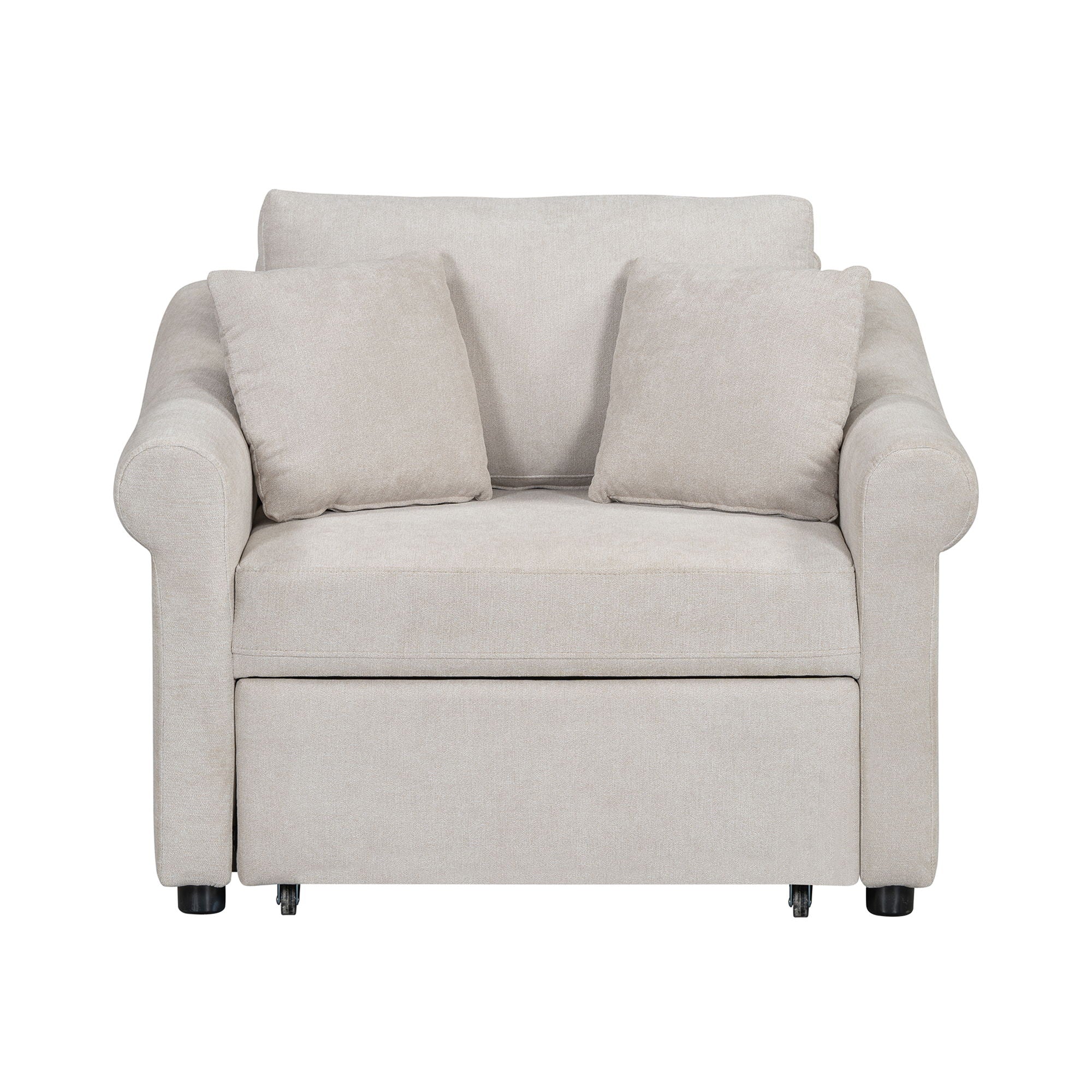 Convertible Sleeper Chair With Adjustable Backrest