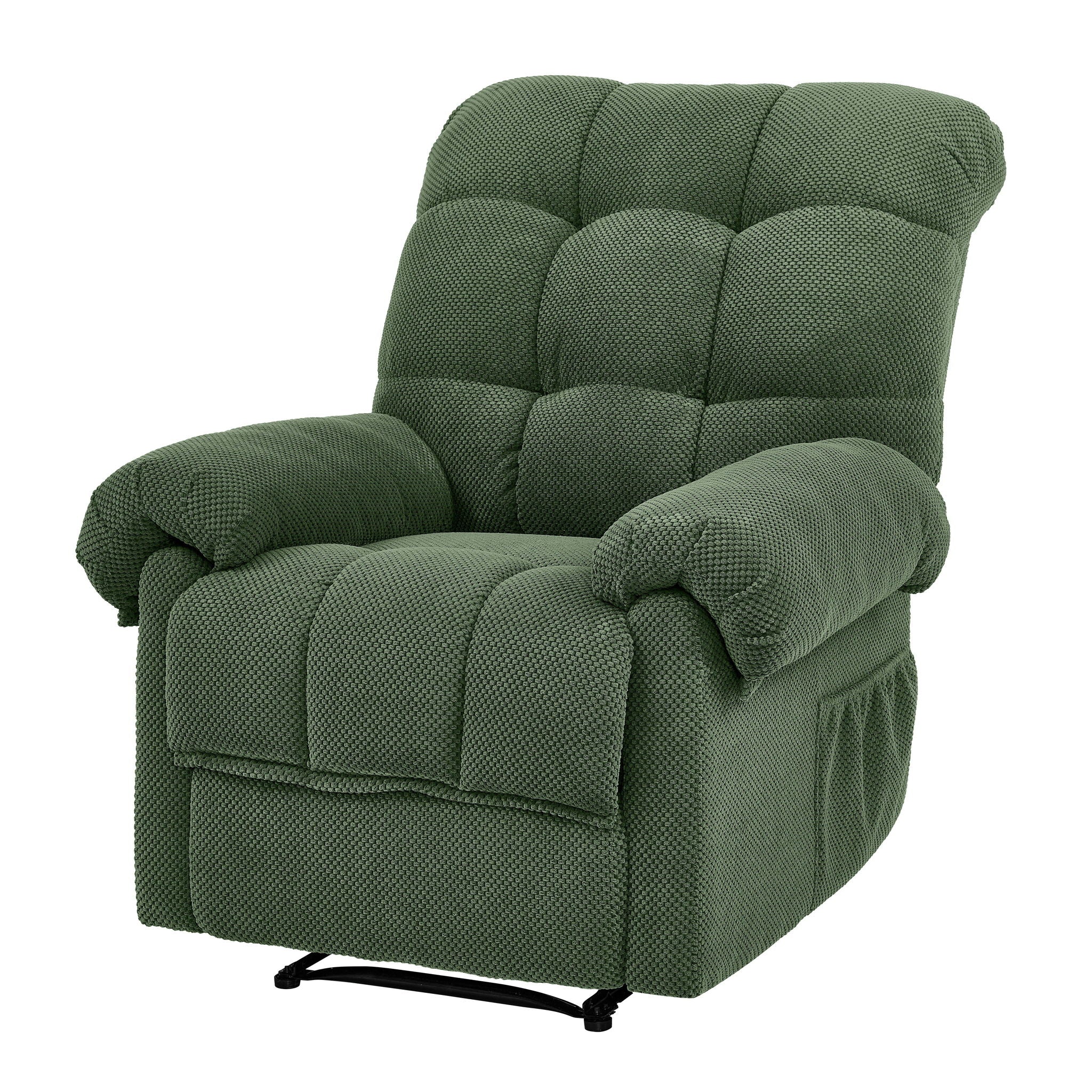 Manual Recliner, Padded Footrest