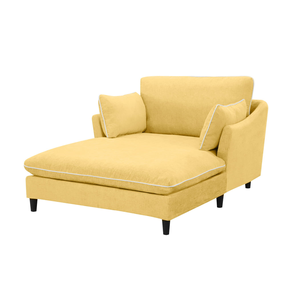 Modern Chaise Lounge Couch Sofa Bed With Pillows