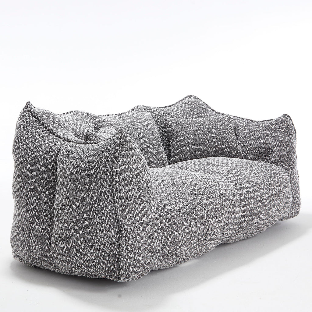 Comfortable Dual Beanbag Chair With High Resilience Foam Core For 2 People