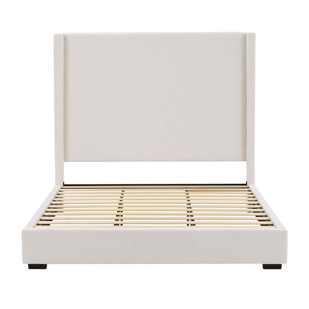 Hampton - Upholstered Platform Bed With Tall Headboard