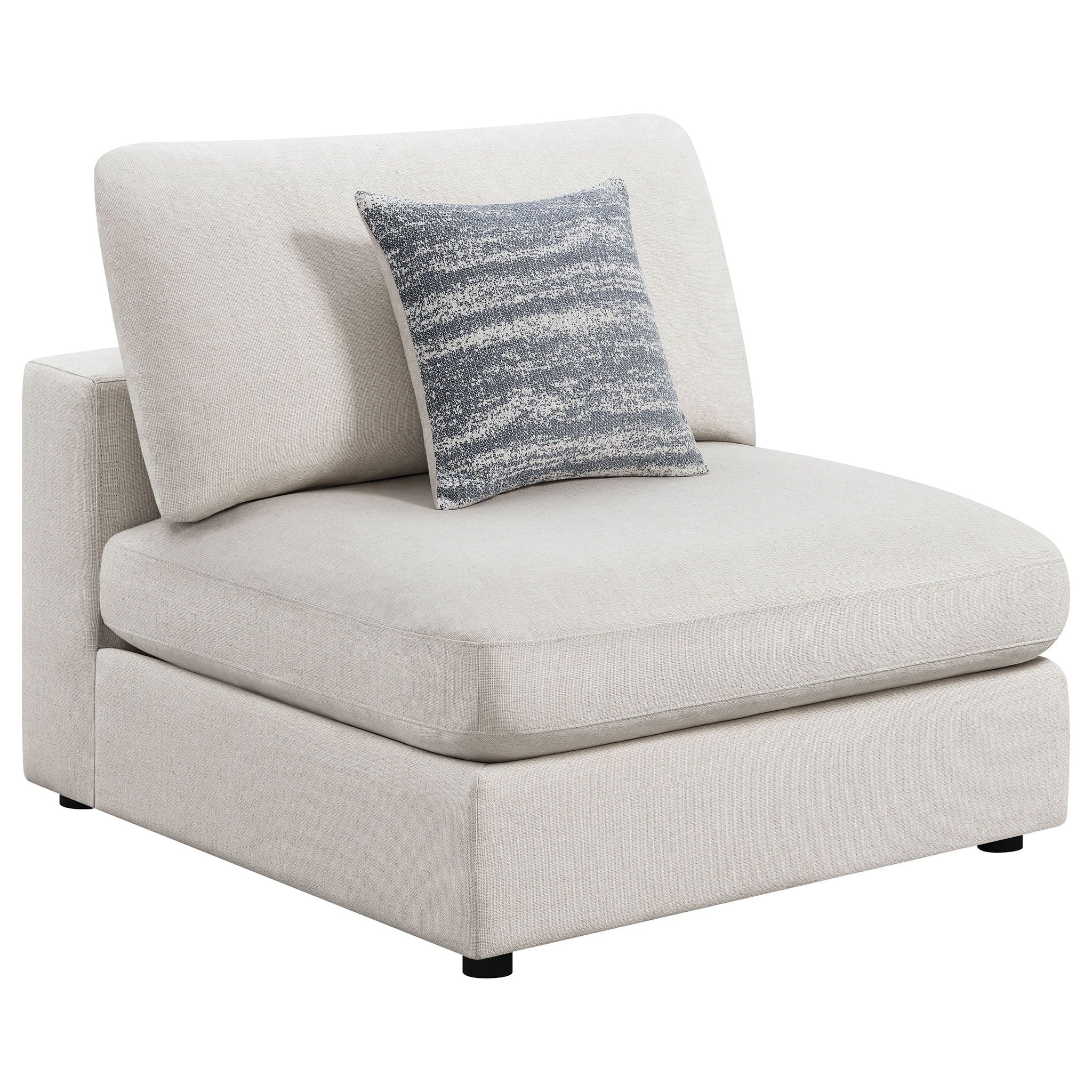 Duncan- Armless Chair With Removable Cushions