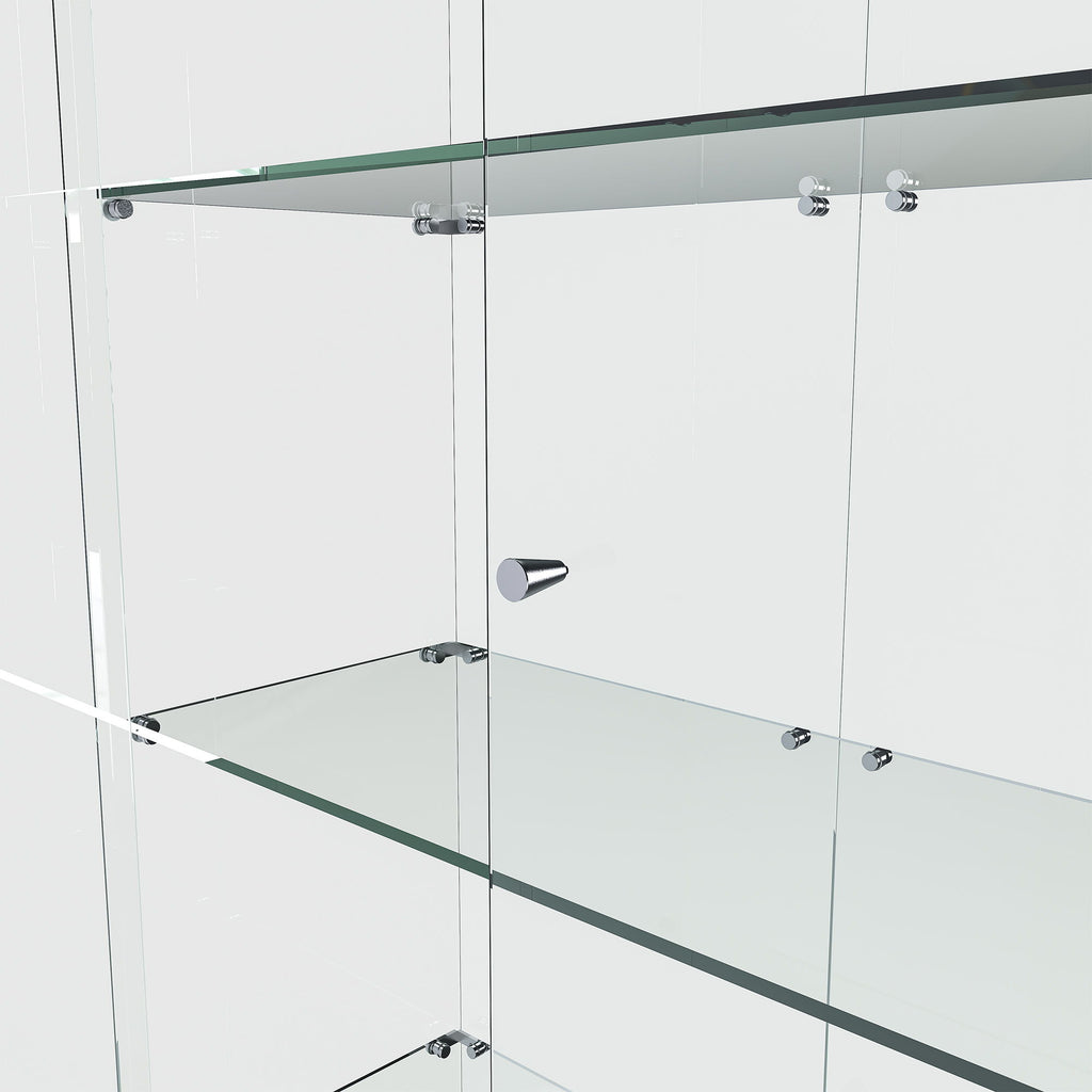 Premium 5 Tier Glass Display Case With 5 Dynamic LED Modes