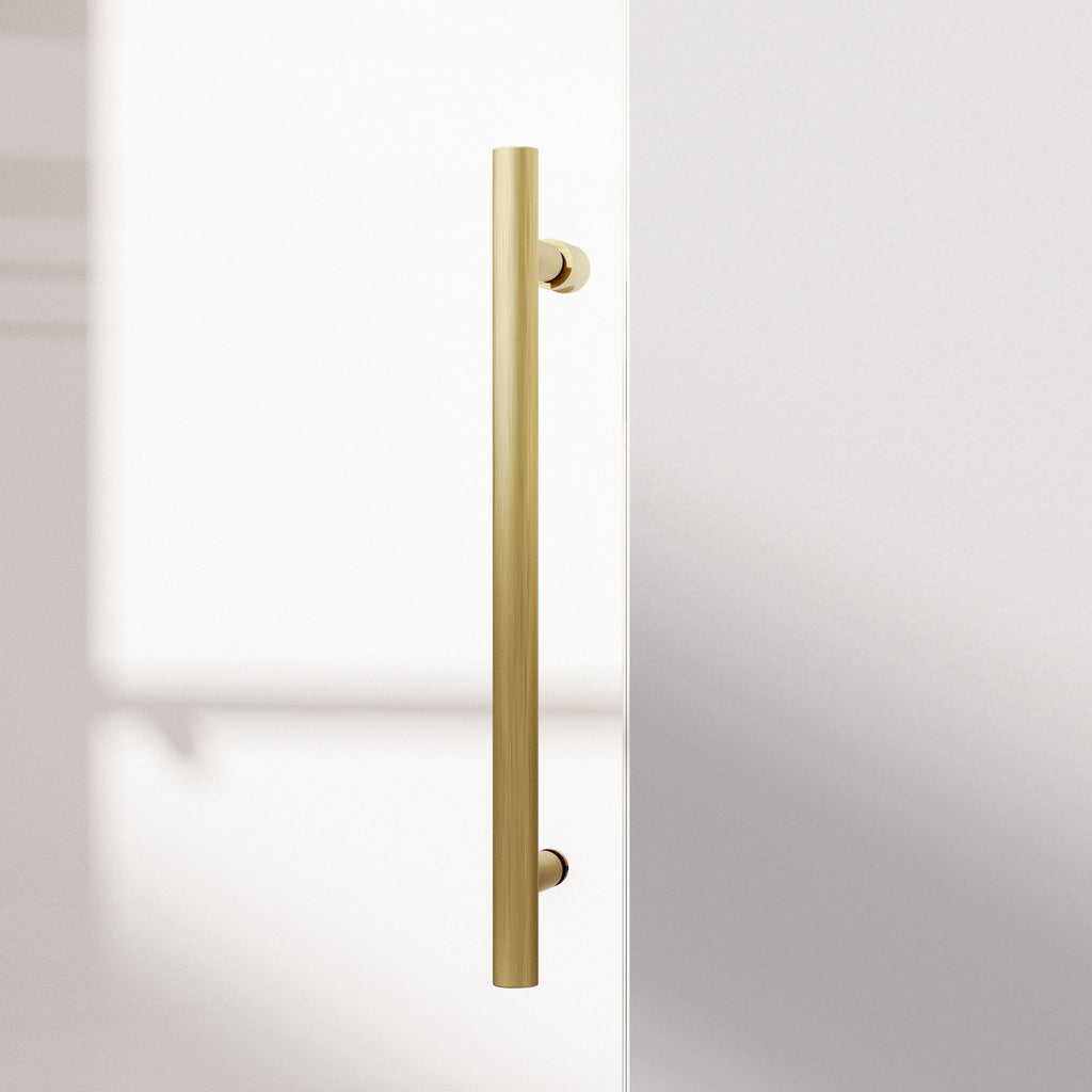 Frameless Single Sliding Soft Close Shower Doors, 5/16" Sgcc Tempered Glass