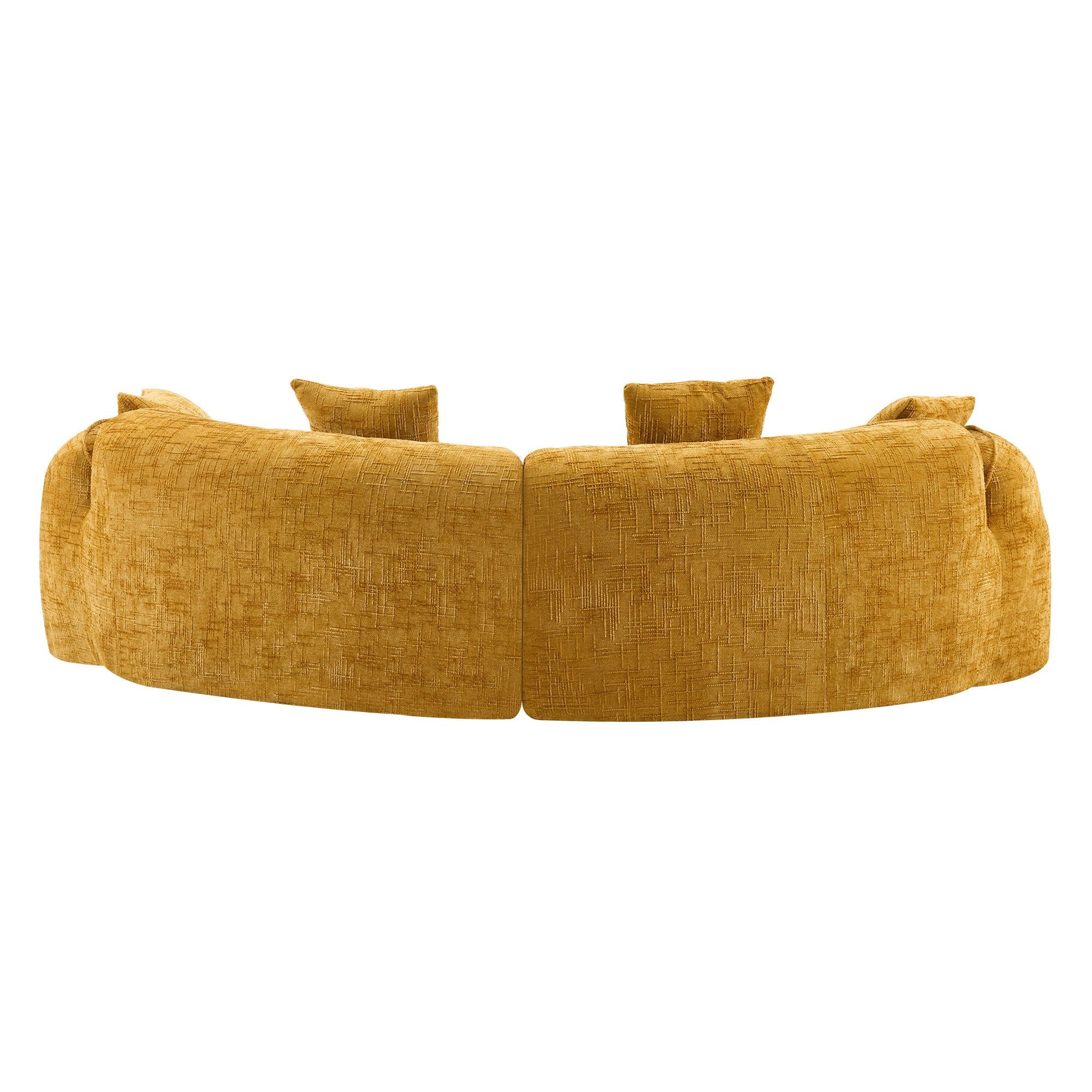 Curved Compressed Sofa, Nordic-Style Design For Living Room