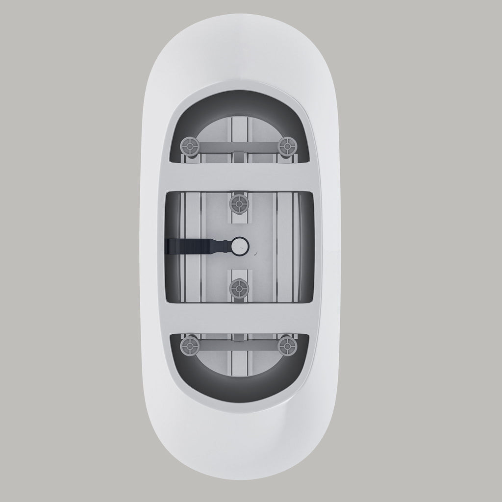 Freestanding Tub With Overflow And Pop Up Drain, Ergonomic Design