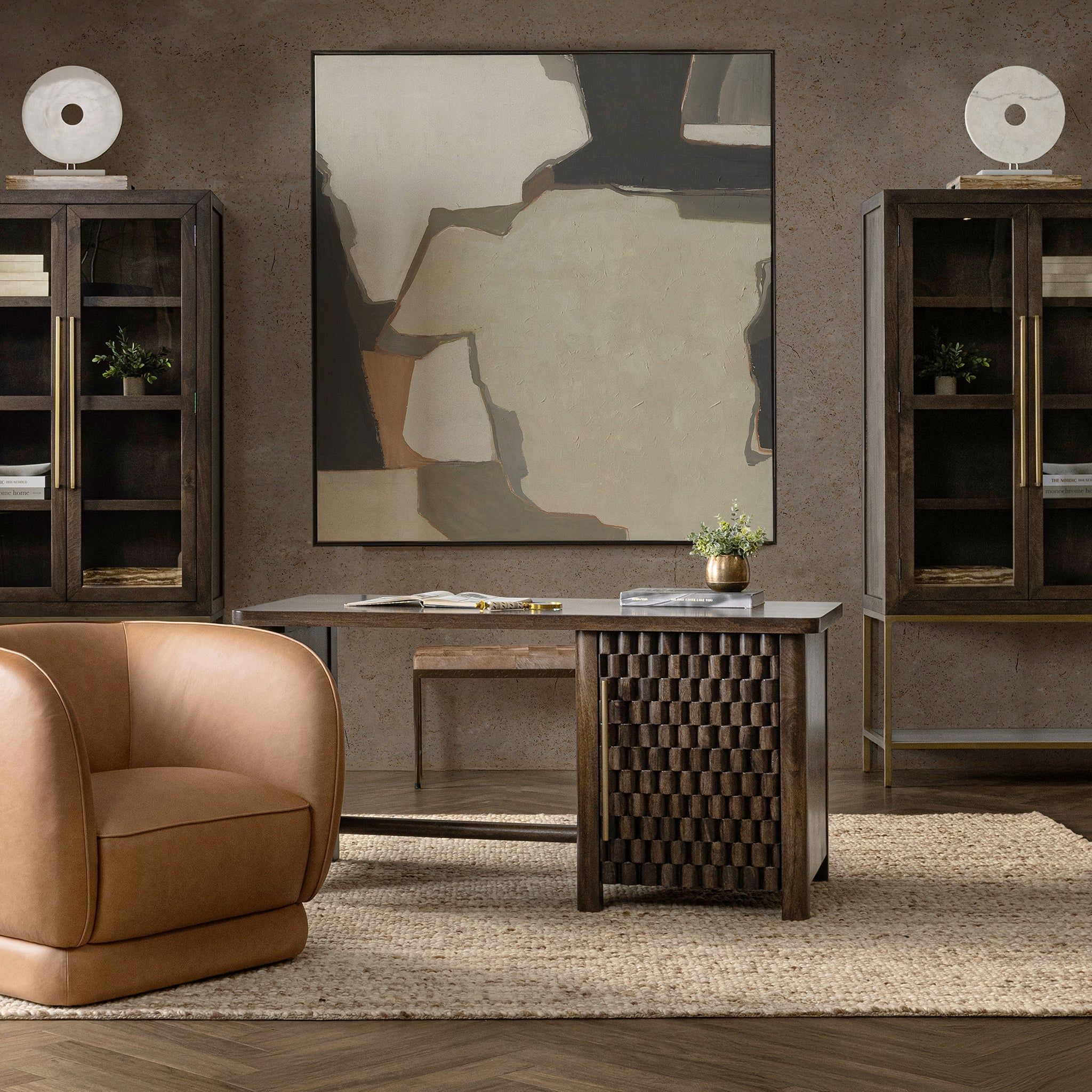 Norwood - Desk - Bark Brown
