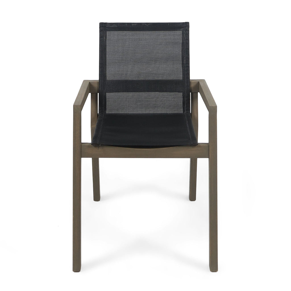 Belfast - Dining Chair With Acacia Wood Frame And Seating (Set of 2)