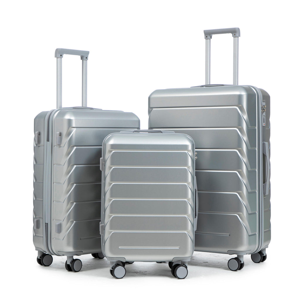 3 Pieces Set 20" / 24" / 28" Spinner Wheel Luggage With Combination Lock