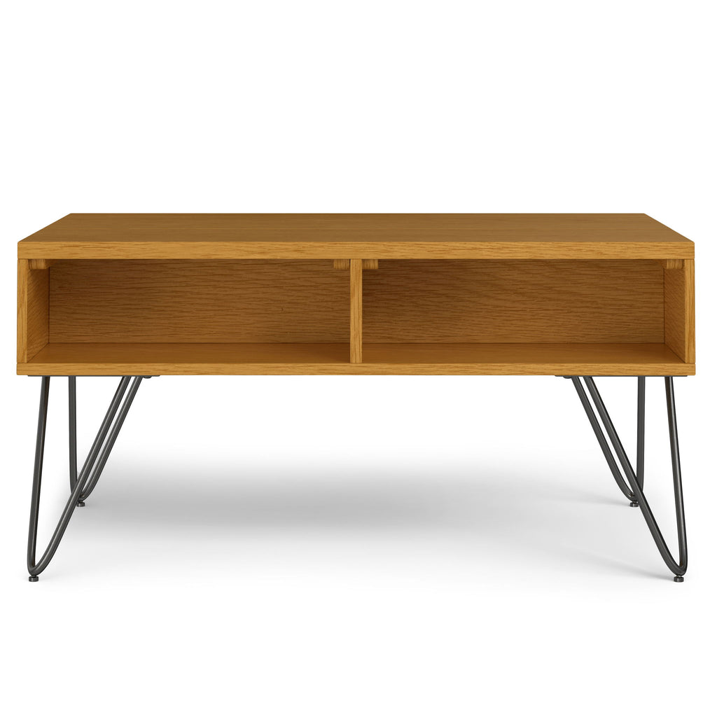 Hunter - Lift Top Coffee With Hidden Storage - Oak