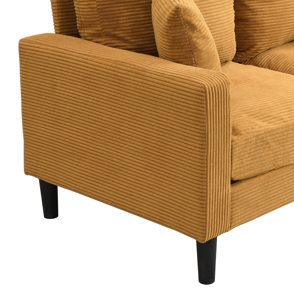 Modern Upholstered 2 Piece Sofa Set With 3 Seater And 2 Seater