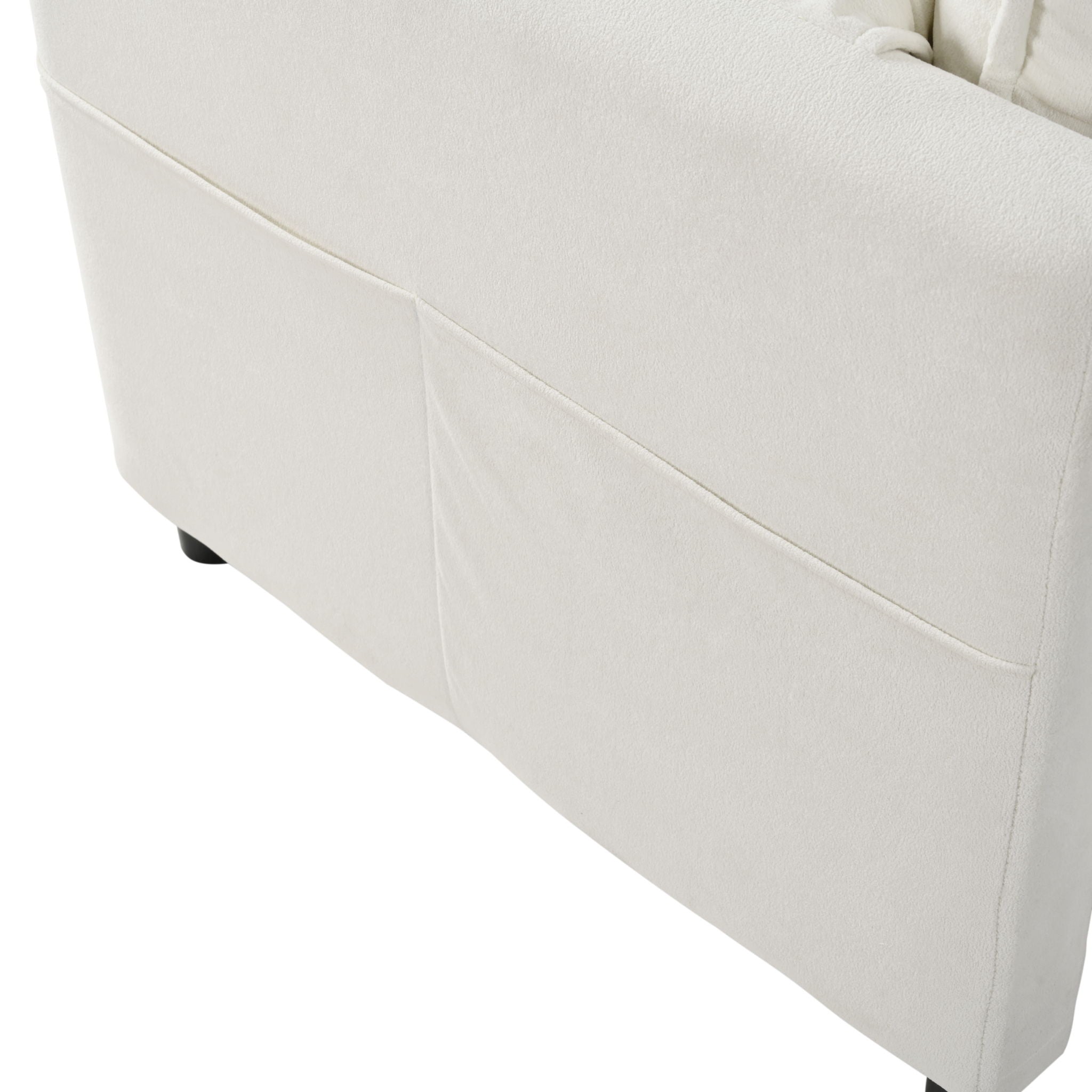 Oversized Chair With Movable Ottoman, Soft Upholstered Lounge Chair
