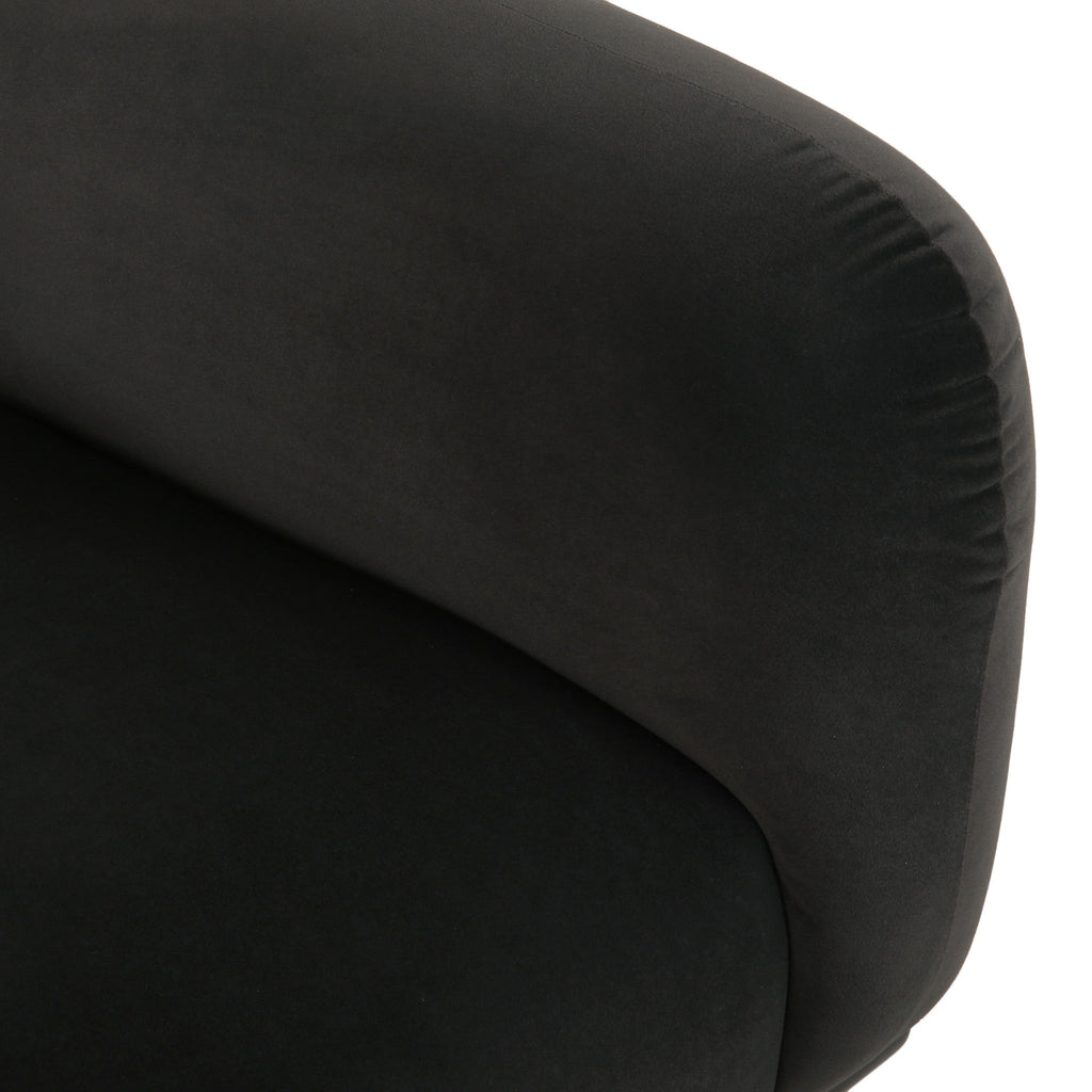 Sway - Upholstered Loveseat With Wood Legs And Round Arms