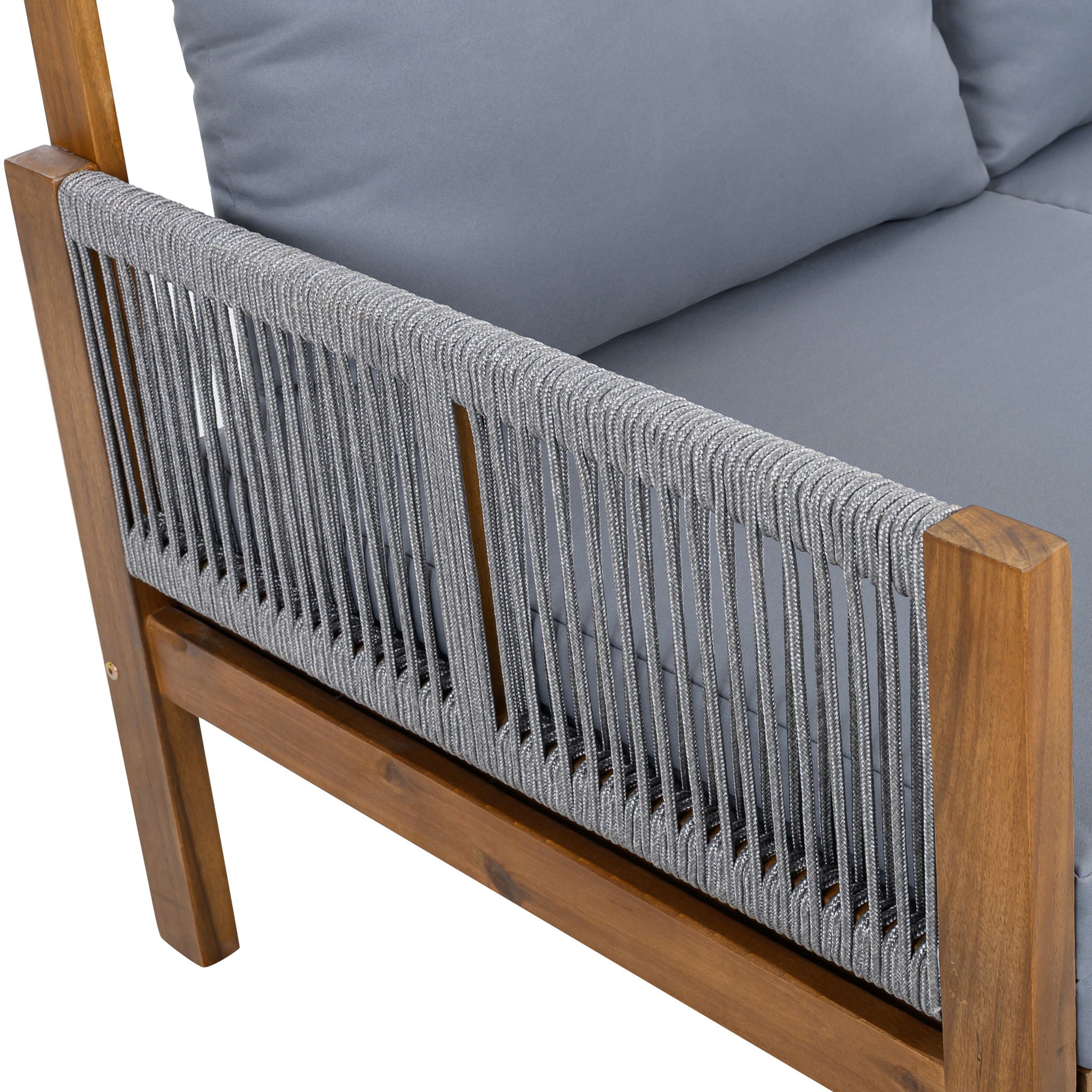 Outdoor Daybed, Patio Sofa Bed, 3 Seat Convertible Sunbed