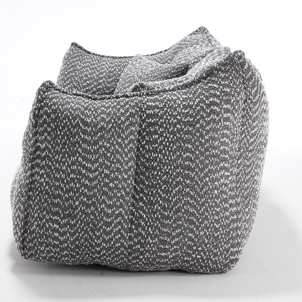 Comfortable Dual Beanbag Chair With High Resilience Foam Core For 2 People