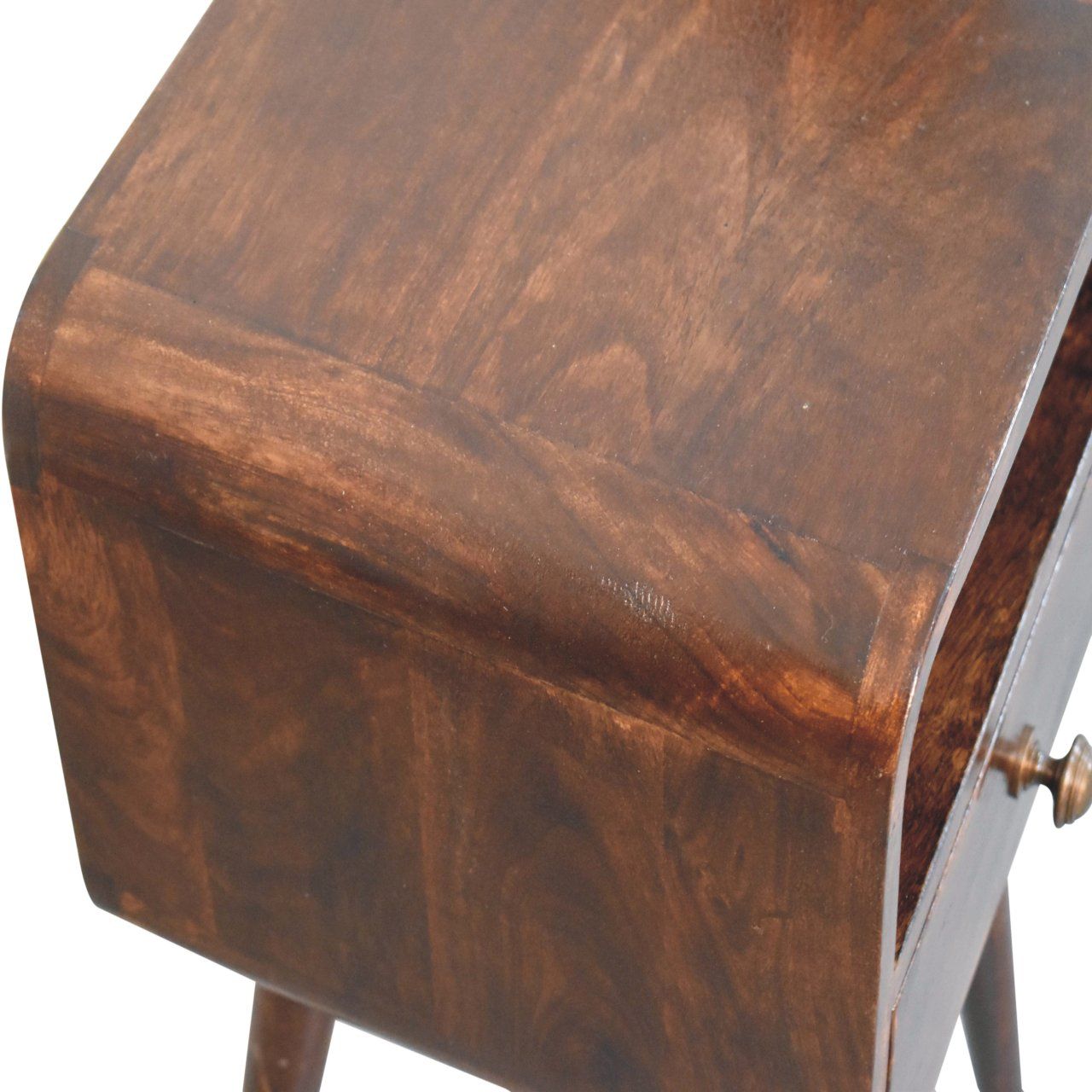 Mini Curve Open Bedside Nightstand