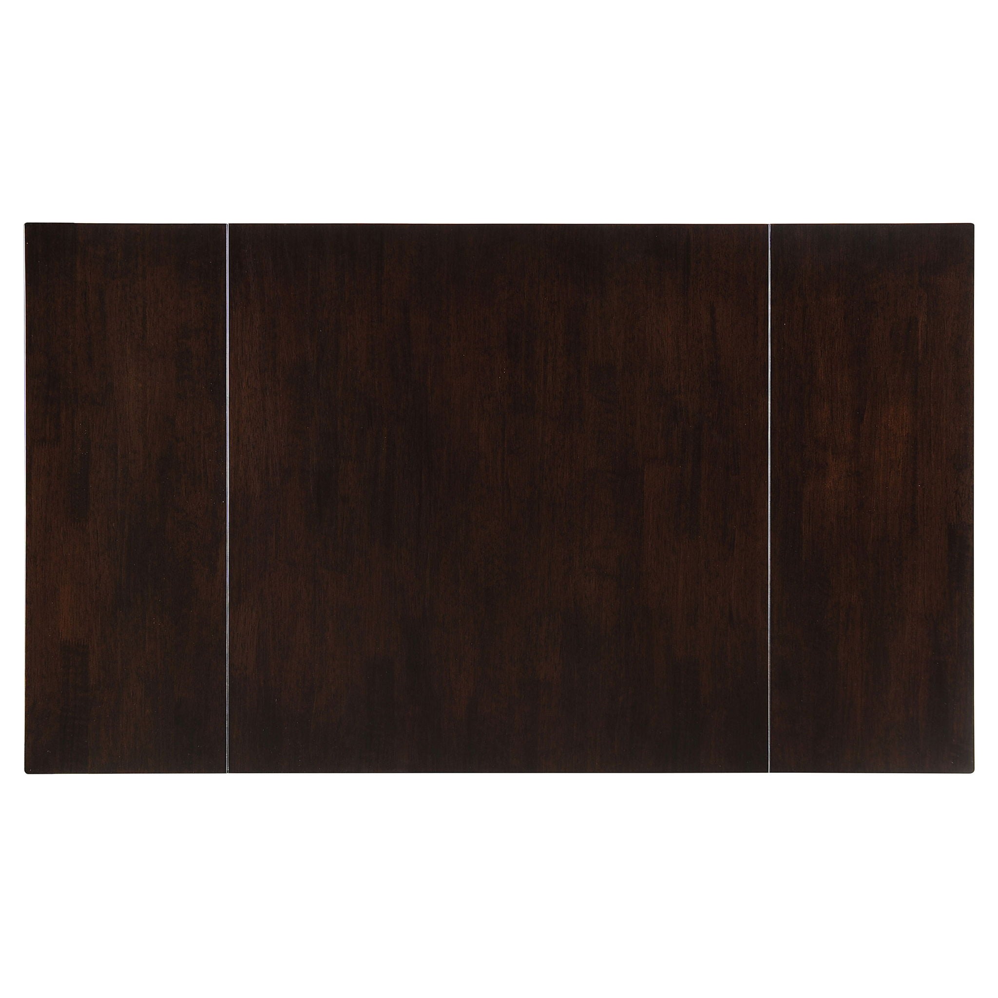 Dining Table With Drop Extension Leaf Table With Foldable Ends For Compact Spaces - Brown