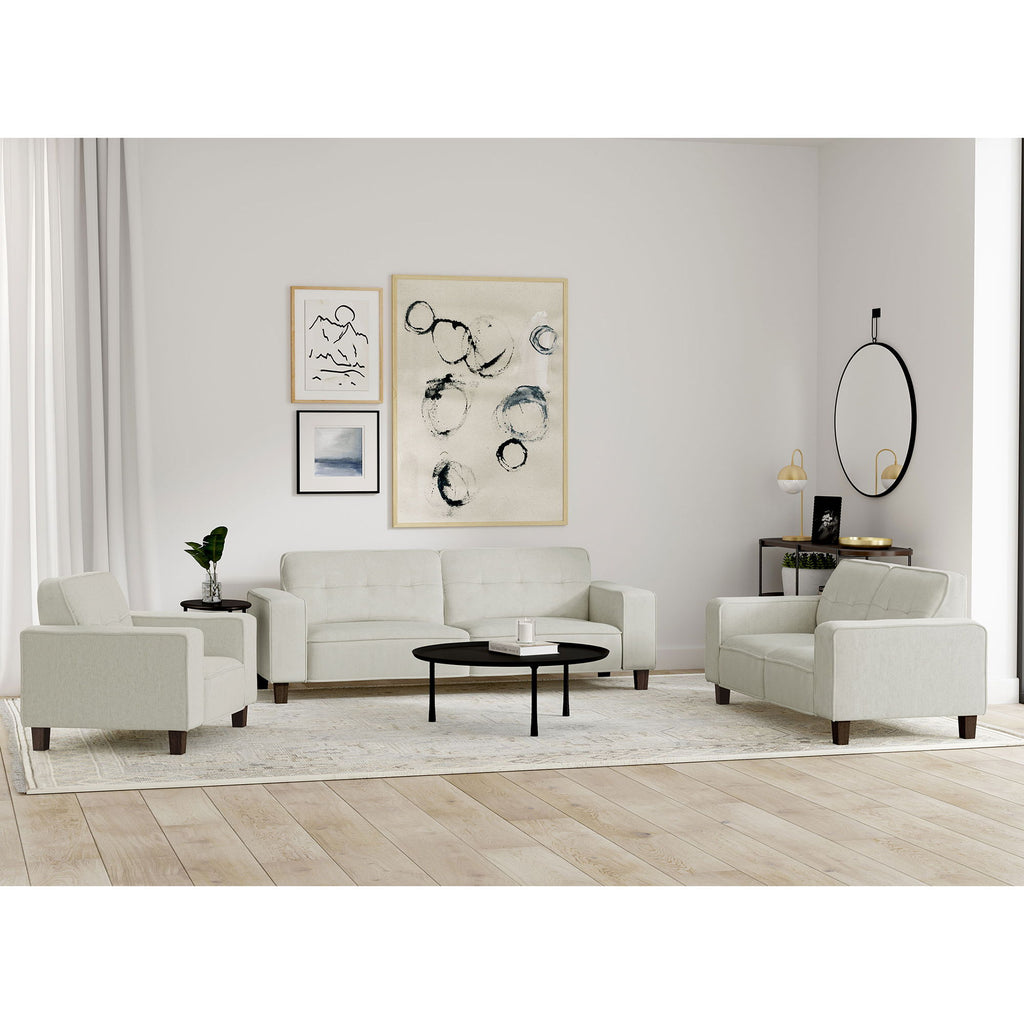Evoke - Upholstered Tufted Sofa - Greige