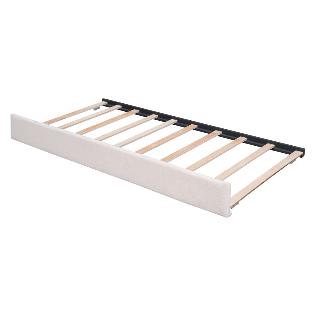 Upholstered Platform Bed With Trundle
