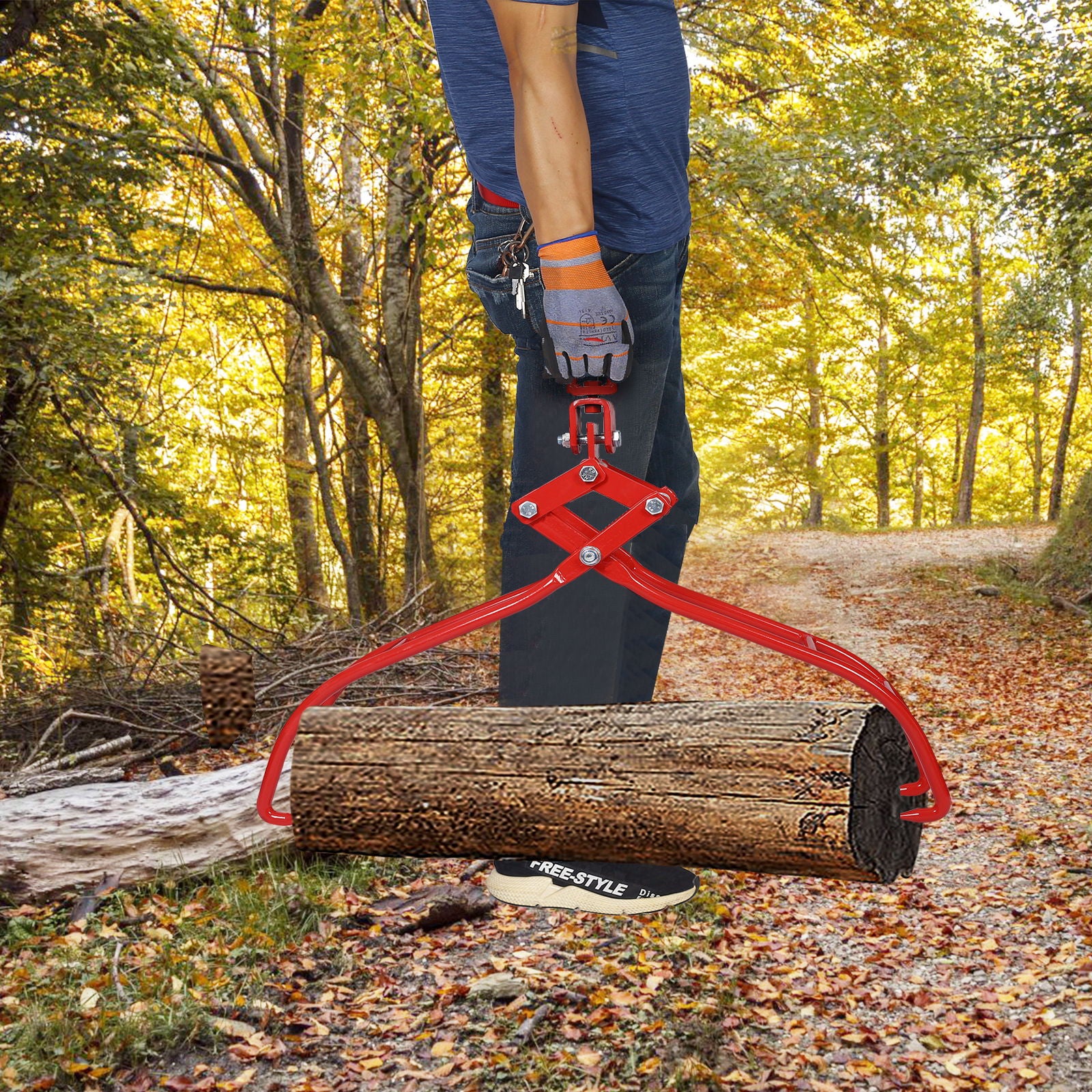 Heavy-Duty 4 Claw Timber Log Lifting Tongs Grabber