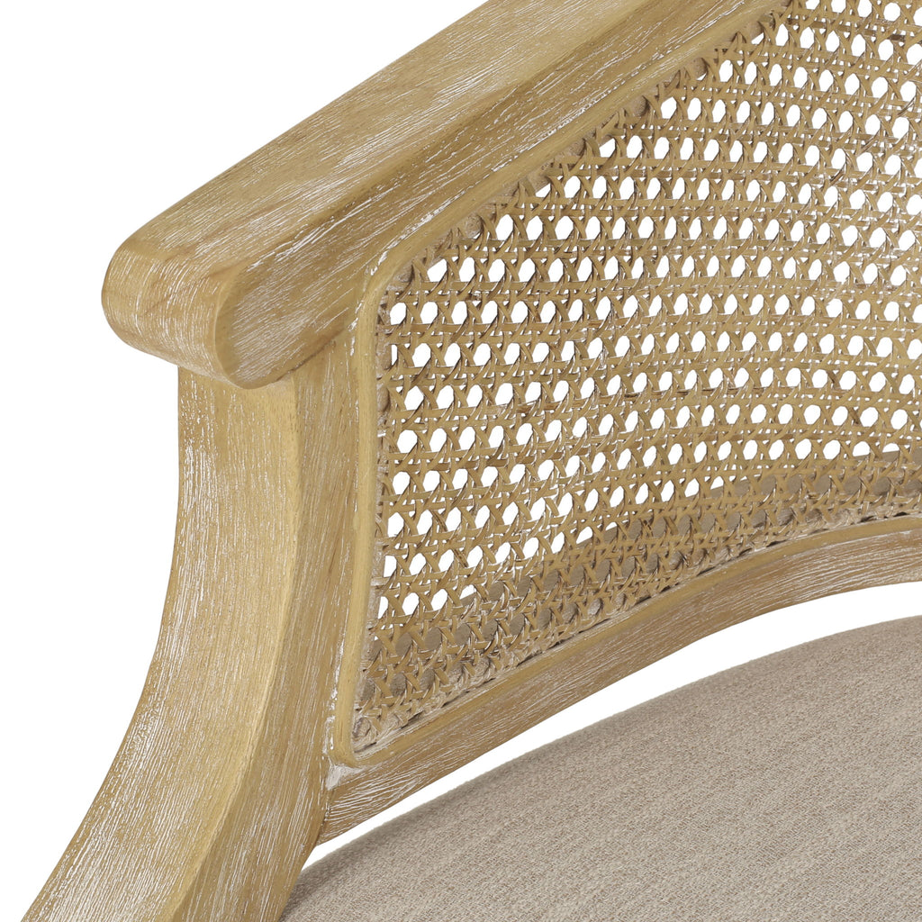 Curved Backrest Accent Chair