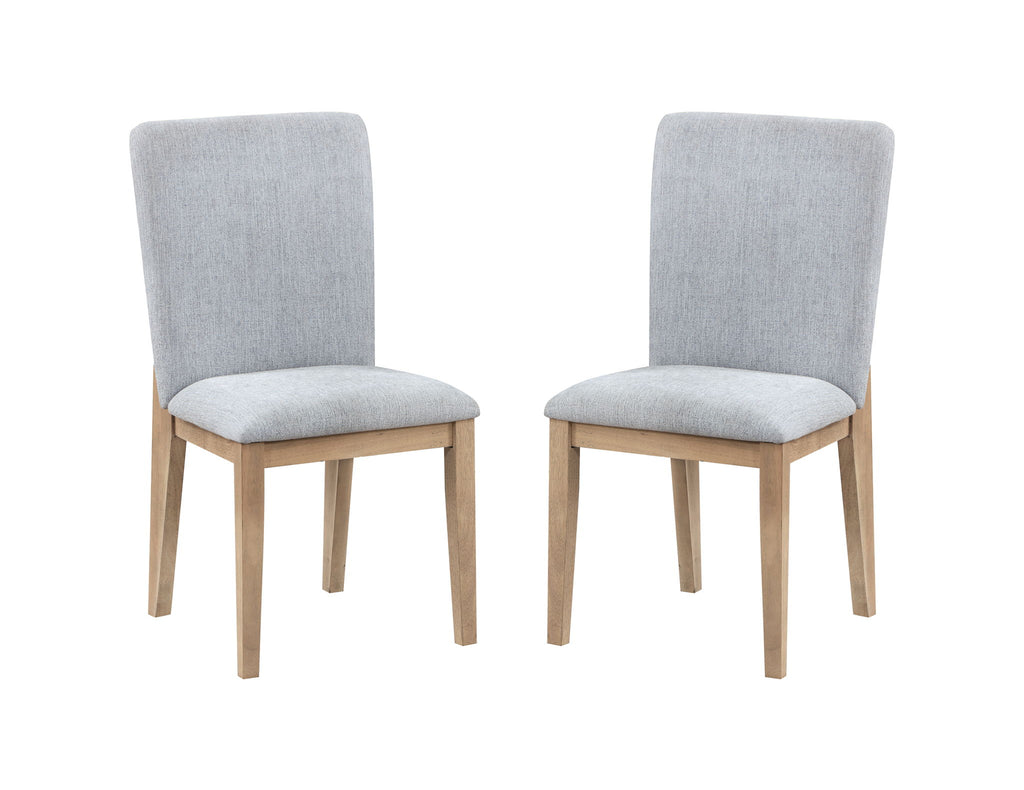 Caspian - 5 Piece Round Dining Table Set With Chairs - Oak