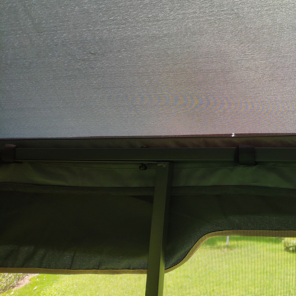 Patio Gazebo Tent With Ventilated Double Roof And Mosquito Net