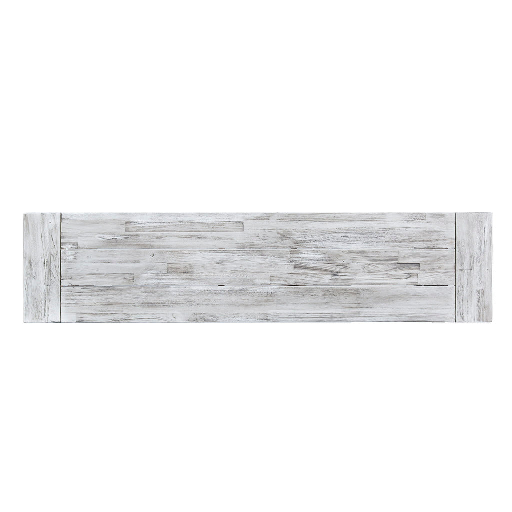 Tranquilizer - Outdoor Acacia Wood Bench With Slat Panel Design