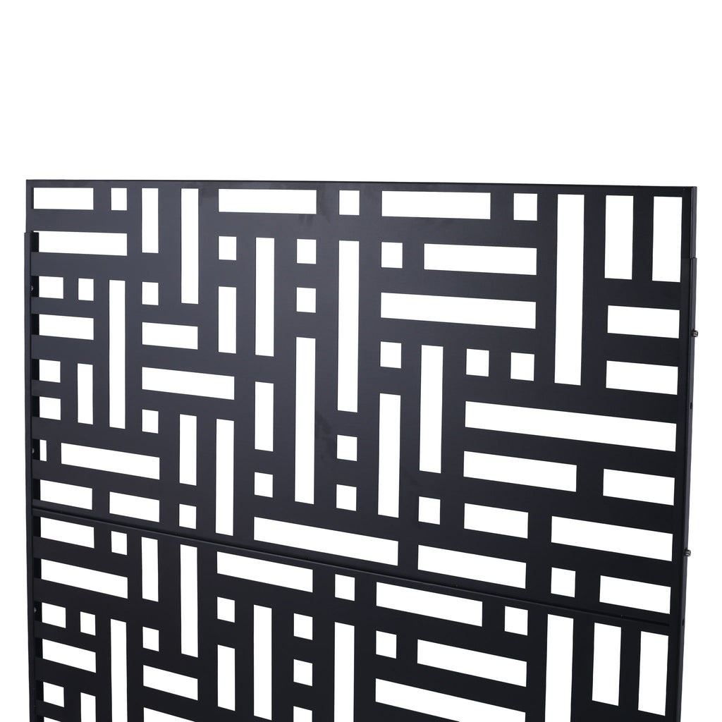 Decorative Freestanding Metal Privacy Screen For Indoor & Outdoor Use