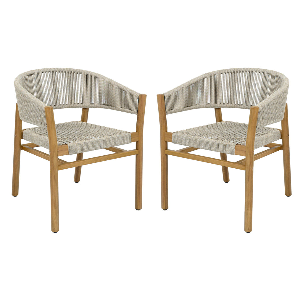 Elegant Outdoor Accent Chair (Set of 2)