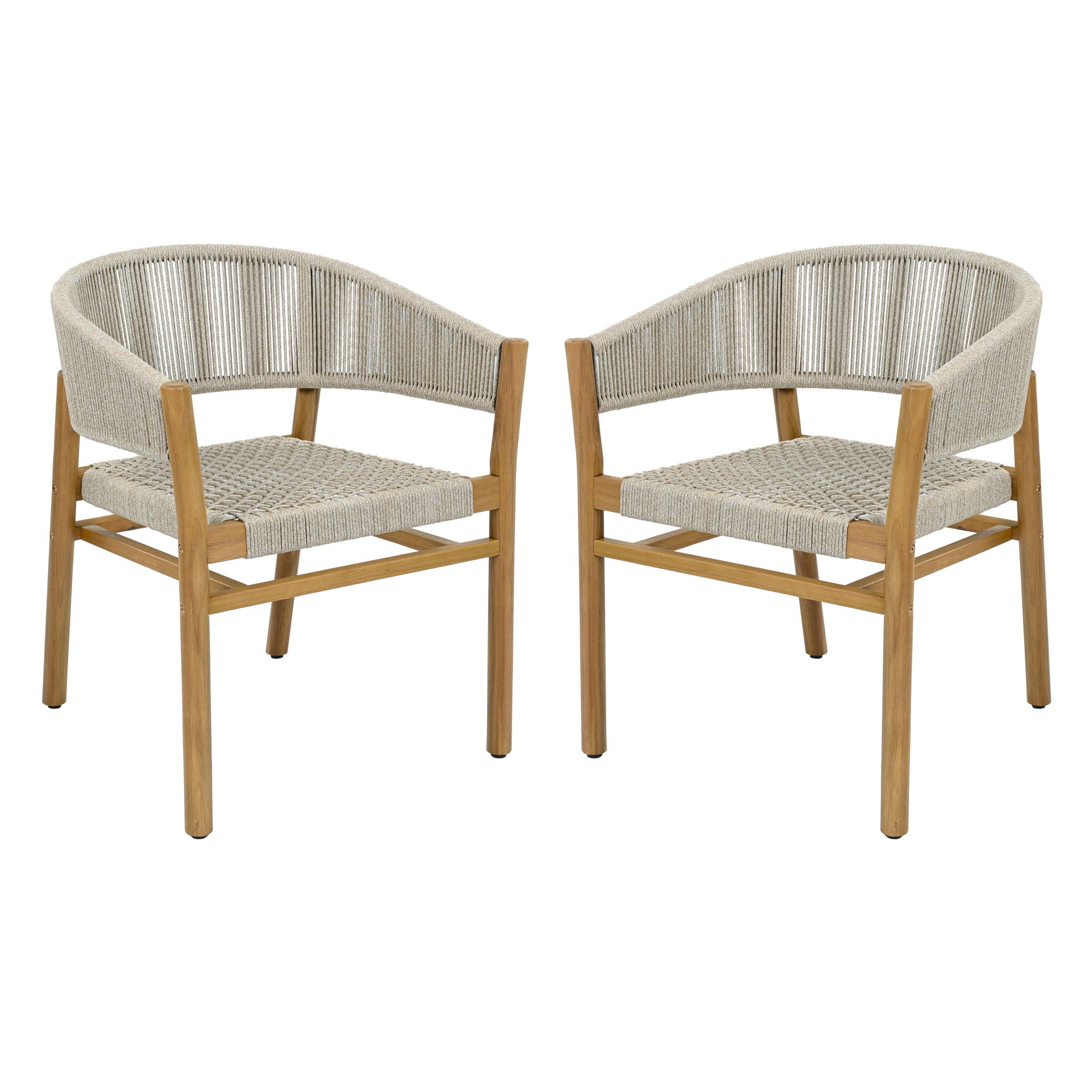 Elegant Outdoor Accent Chair (Set of 2)