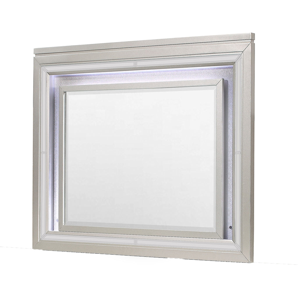 Cross - Glam Mirror With LED - Champagne