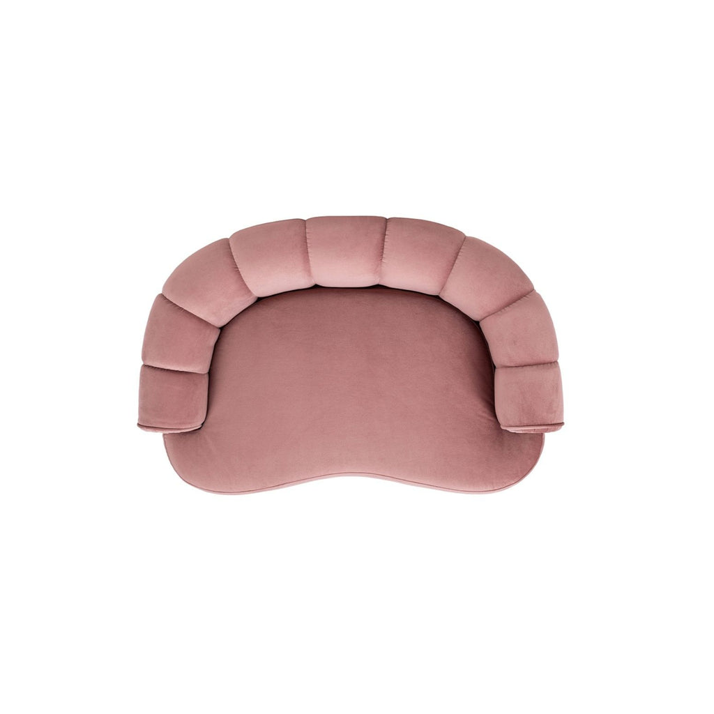 Halle - Rolled Arm Dog Bed - Pink