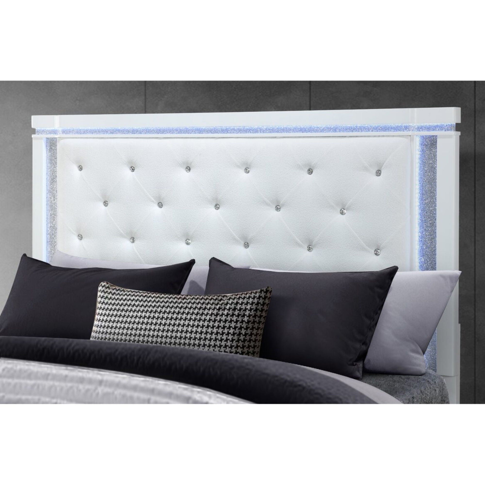 Adalid - Contemporary Bed With LED Lights