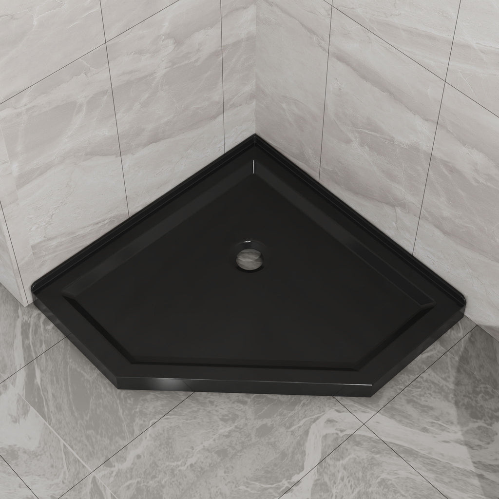 Goodyo - Neo-Angle Shower Base - Black