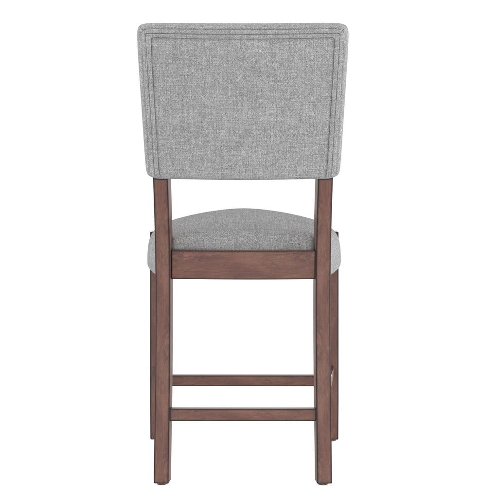 5 Piece Counter Height Dining Set, Bar Table With 4 Upholstered Chairs