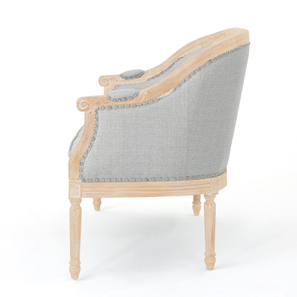 French Country Chesterfield Style Tufted Loveseat